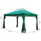 Carpa con mosquitera plegable en acordeon color Verde, , large image number null