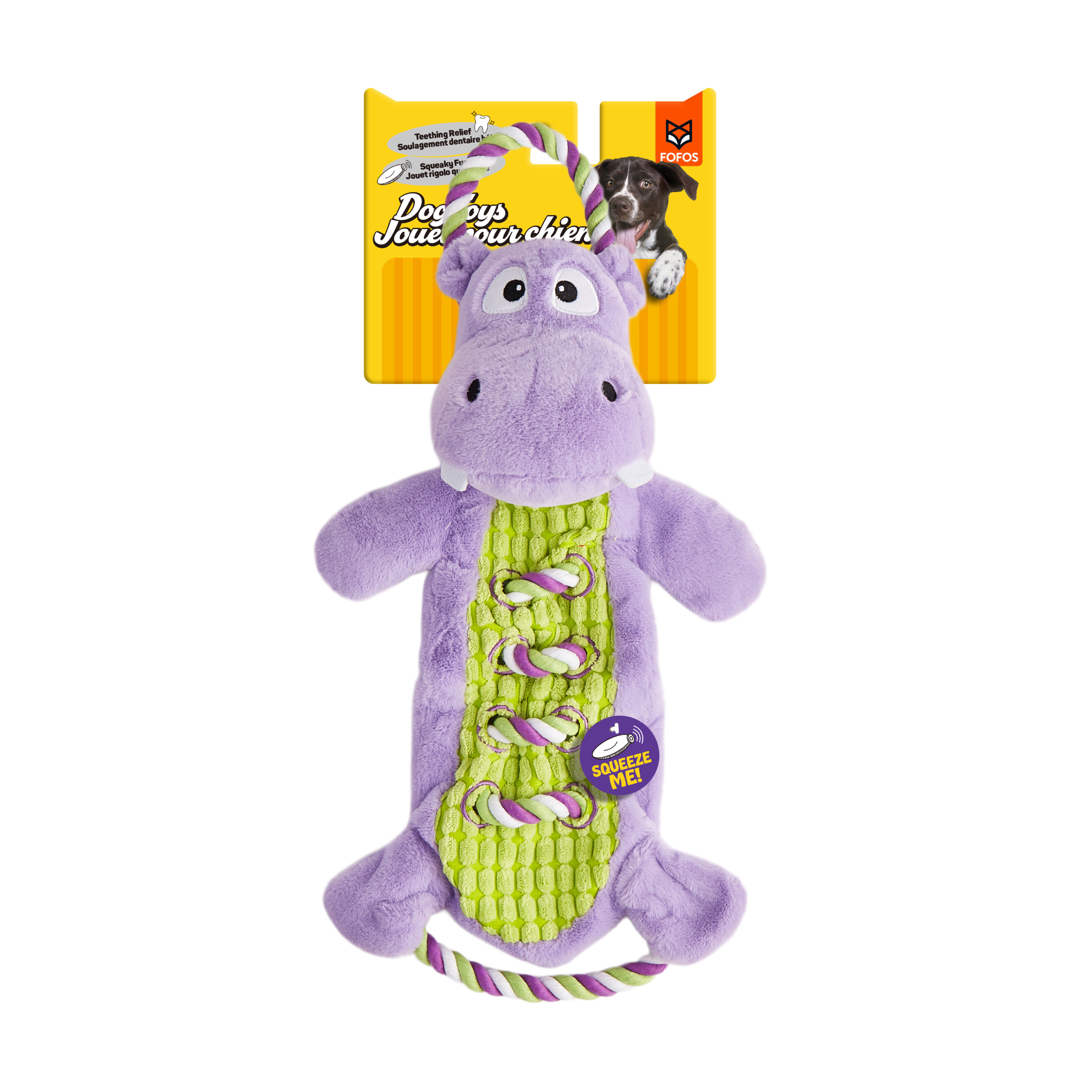 Juguete para Perro Hipop&oacute;tamo con Cuerda Tug, , large Imagen numero 1