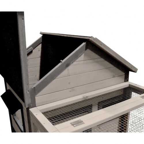 Conejera Grace Cottage de madera color Gris, , large Imagen numero 4