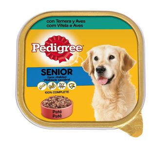 Pedigree Ternera y Aves Tarrina en Paté para Perros Senior