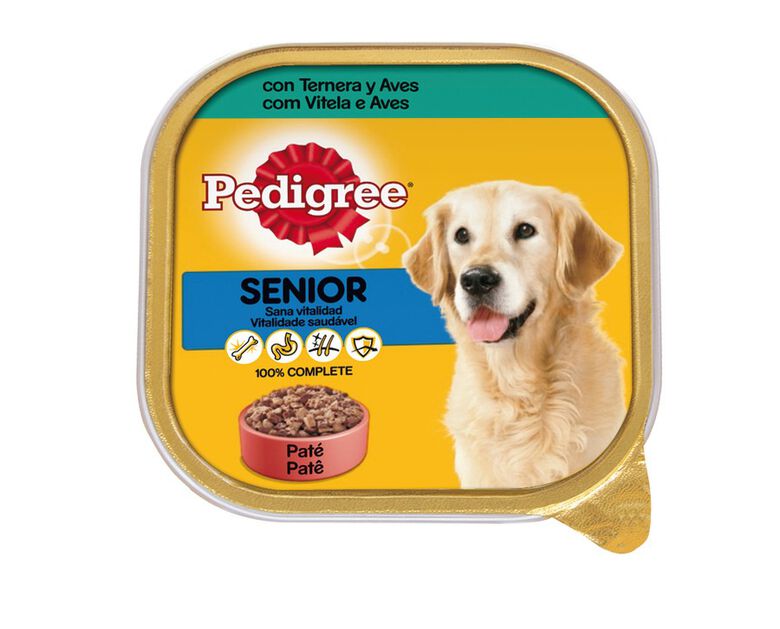 Pedigree Ternera y Aves Tarrina en Paté para Perros Senior