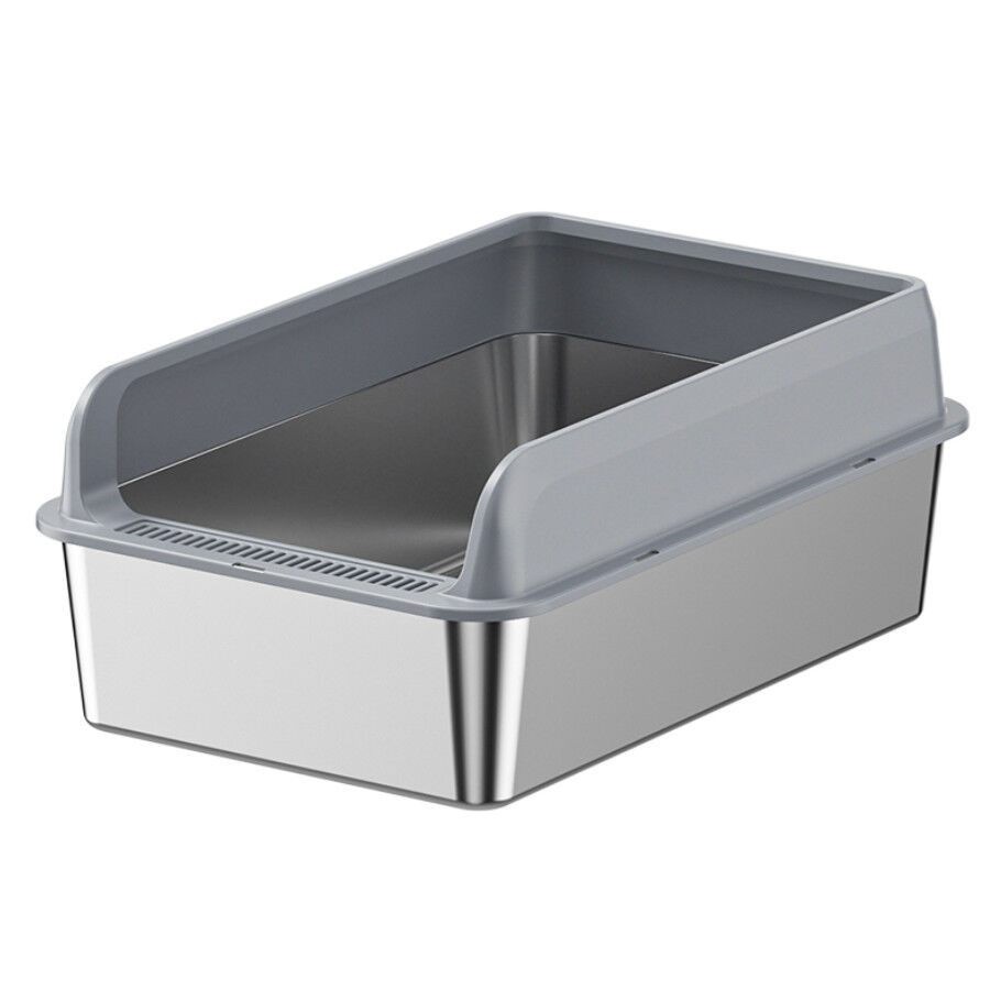 FreshPaw Arenero Grande de Acero Inoxidable para Gatos, , large Imagen numero 2