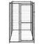 Vidaxl perrera con puertas de bisagra negro para perros, , large indicador imagen numero 11