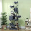 PawHut Árbol para Gatos Gris Oscuro, , large indicador imagen numero 2