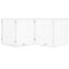 vidaXL Puerta para perros plegable paneles madera álamo blanca, , large indicador imagen numero 8