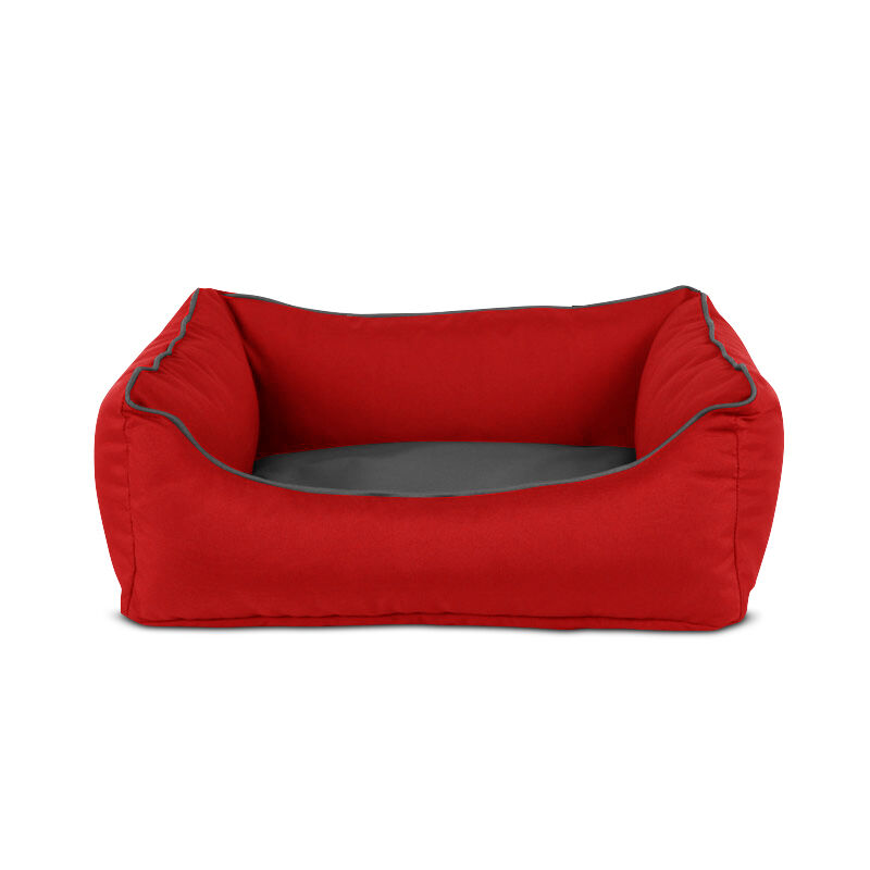 Gauty Cama para Perros y Gatos  Tela Impermeable - Rojo y gris, , large Imagen numero 1