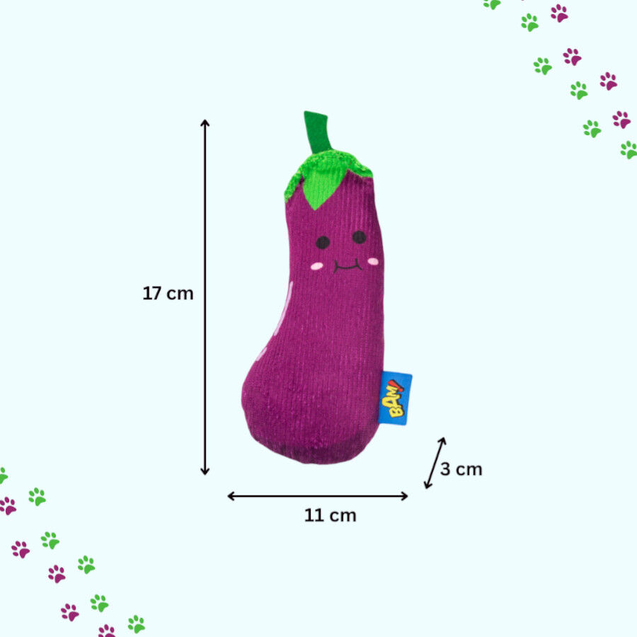 BAM! Peluche Berenjena con Catnip para gatos, , large Imagen numero 3
