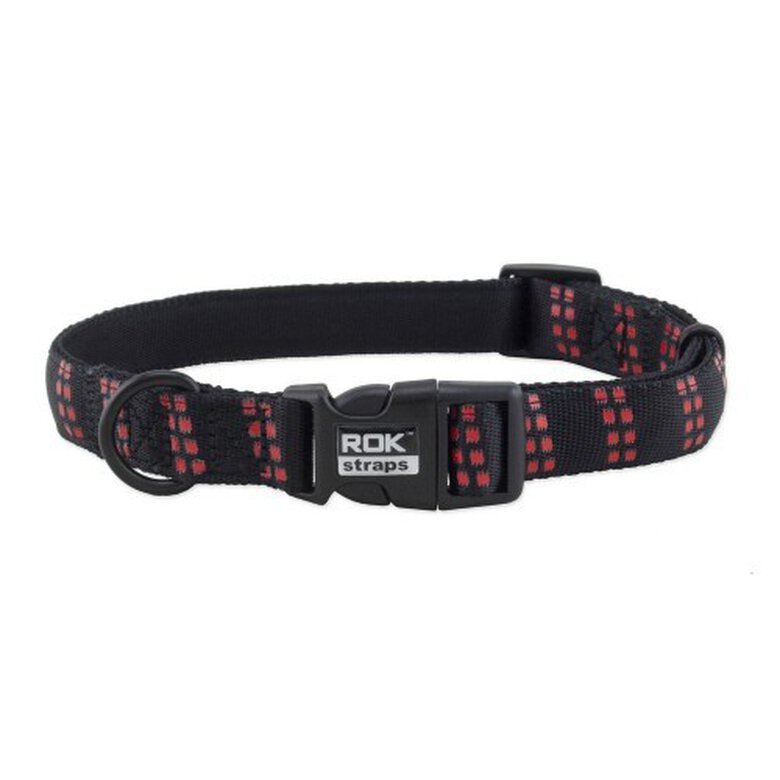 Collar de tira para perros color Negro/Rojo, , large image number null