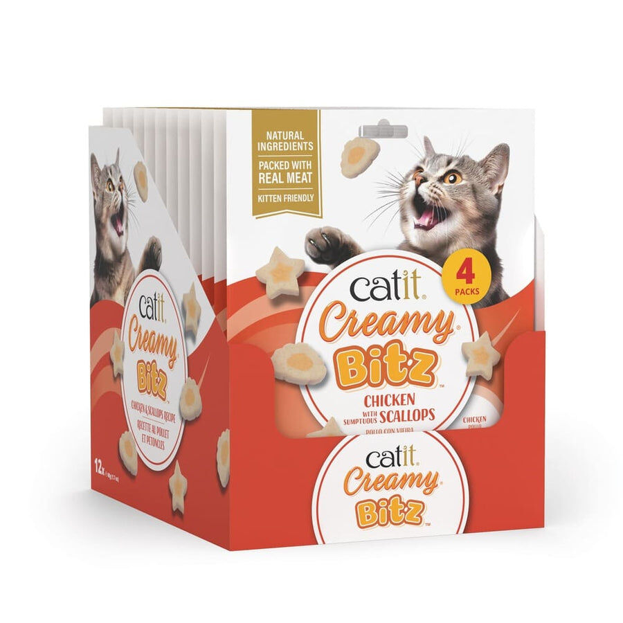 Snacks Catit Creamy Bitz Pollo con Vieiras, 4 x 12 g, , large Imagen numero 2