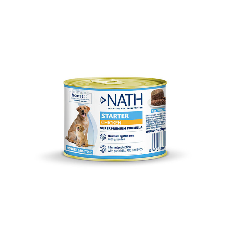 200 g Nath Mother&Baby Starter Mousse de Pollo lata para perros