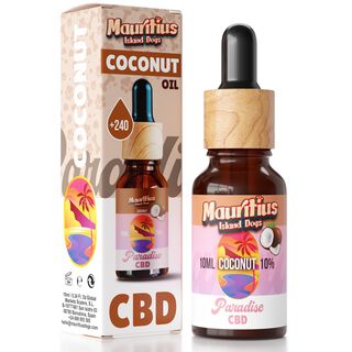 Paradise Aceite 10% CBD Base MCT-Coco Relajante para Perros y Gatos | Hecho en España