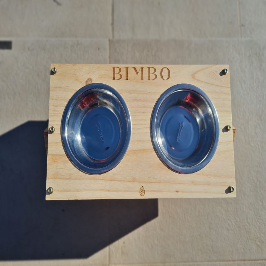 Mundo Virutas comedero doble creta para perros, , large Imagen numero 4