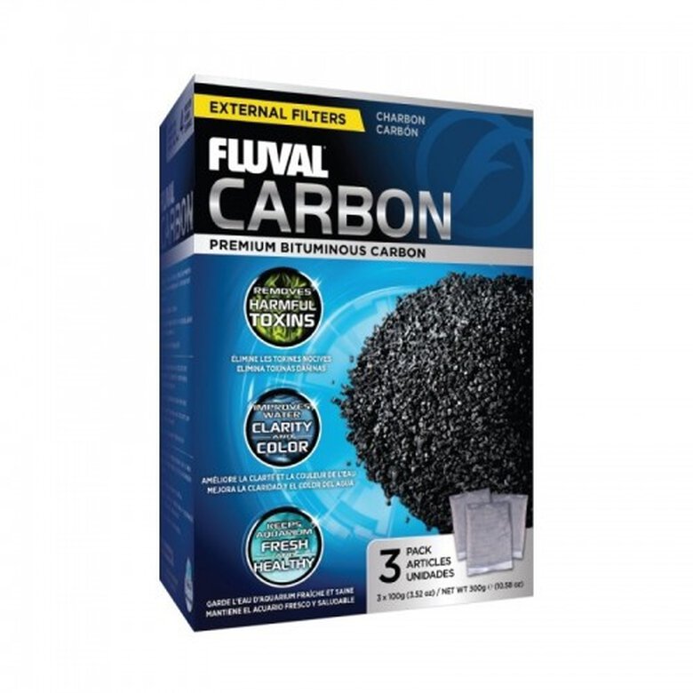 Fluval carbón activado premium para acuarios, , large image number null