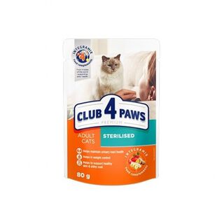 Club 4 Paws "Sterilised" piendo húmedo para gatos esterilizados