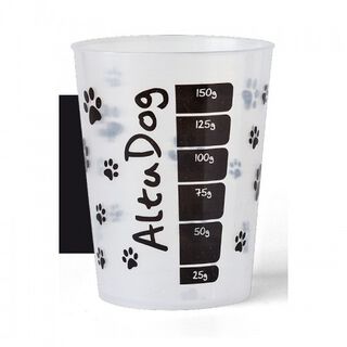 Altudog vaso medidor de raciones transparente para perros