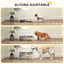 PawHut Comedero Perros Elevado Blanco, , large indicador imagen numero 5