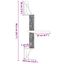 vidaXL &Aacute;rbol rascador para gatos de pared crema 85,5 cm, , large indicador imagen numero 5