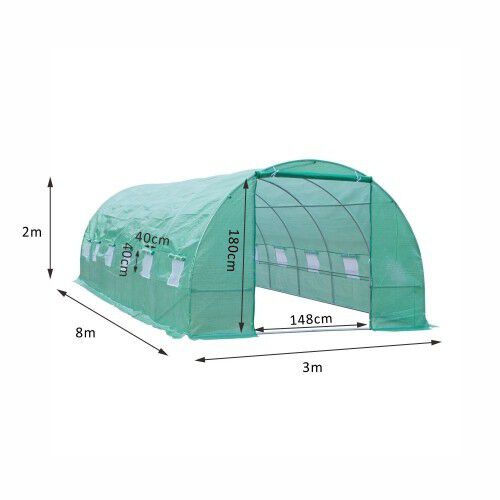 Invernadero casero Outsunny para terraza o jardín color Verde thumbnail