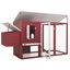 Gallinero de exterior con caja nido para gallinas color Rojo, , large indicador imagen numero 3