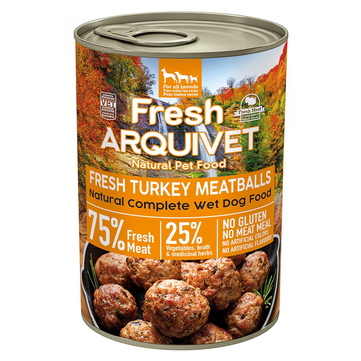 PACK 6 unidades - Fresh Turkey Meatballs - Alb&oacute;ndigas con pavo, br&oacute;coli y calabaza - 400g, , large Imagen numero 1