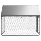 VidaXL Perrera Exterior Plateada para perros, , large image number null
