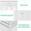 COSTWAY Barrera de Seguridad Plegable para Perros Mascotas Valla Protección para Habitación Puerta Escalera (Blanco, 3 paneles), , large indicador imagen numero 5