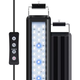 Nobleza - Luz de Acuario  Peces Tanque Lámpara Iluminación de Plantado de Pecera Temporizador Ajustable, 10 Niveles de Brillo para Tanque