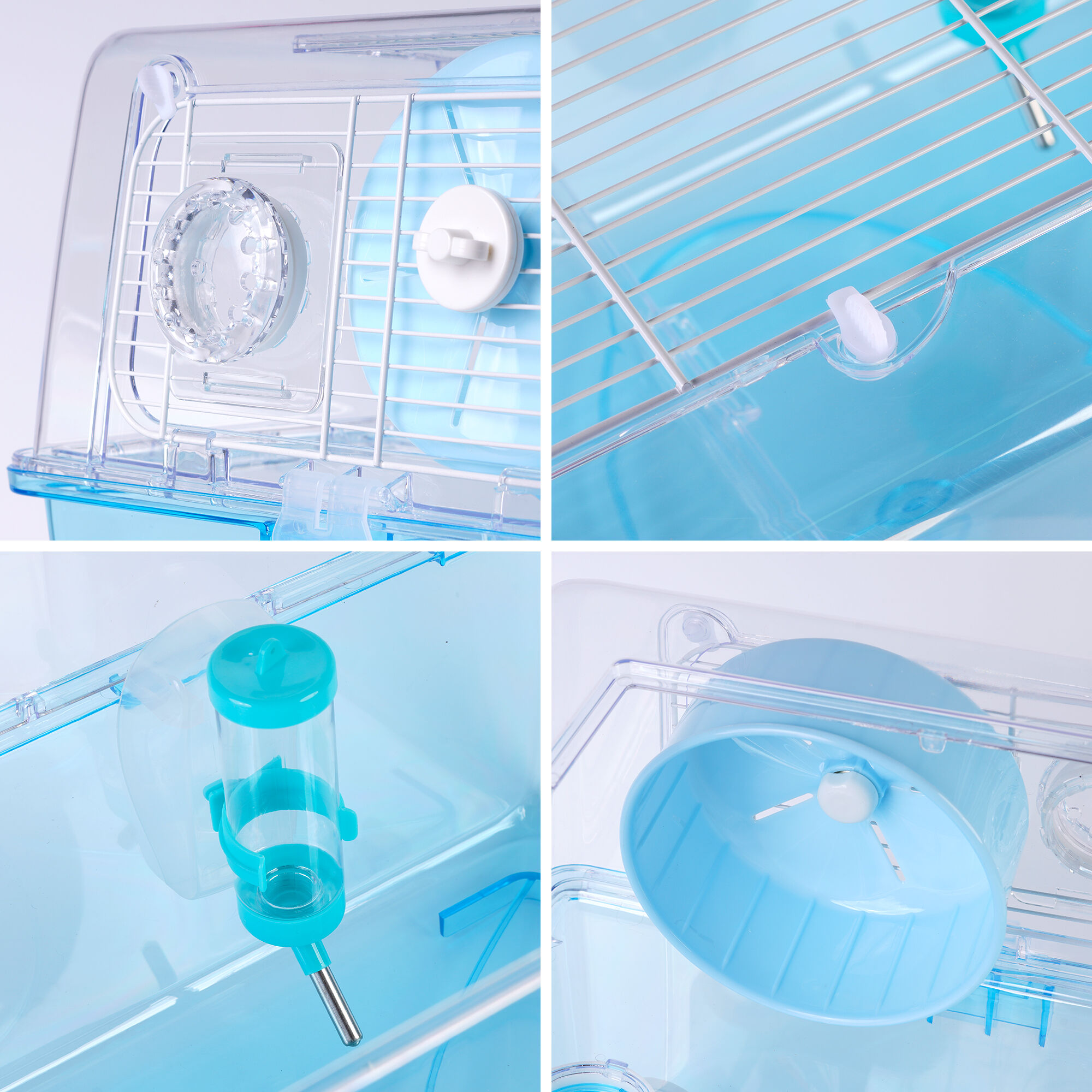 DZL Amplia jaula de plástico transparente para roedores thumbnail