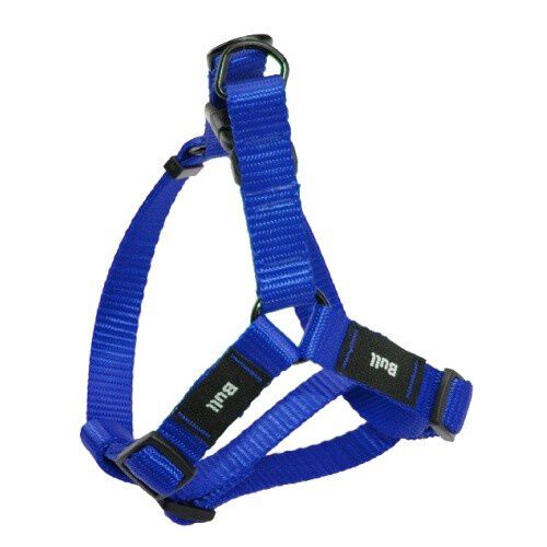 Petral de nylon liso para perros color Azul, , large Imagen numero 1