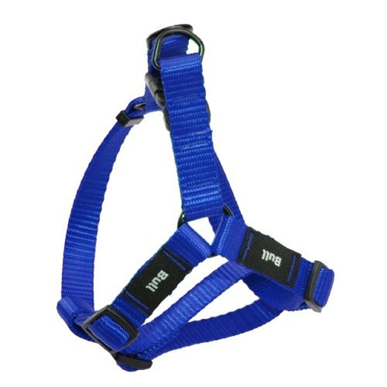 Petral de nylon liso para perros color Azul, , large image number null