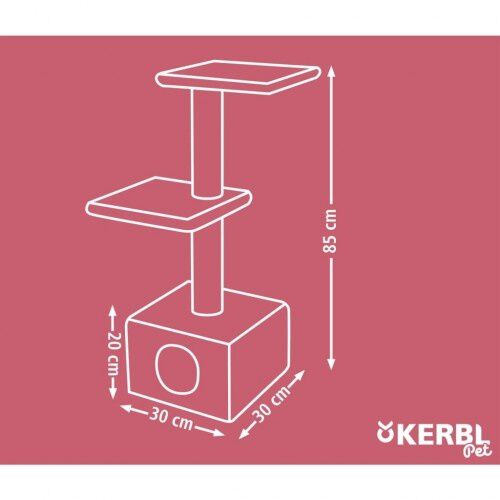 KERBL venus sweet &aacute;rbol rascador negro para gatos, , large Imagen numero 5