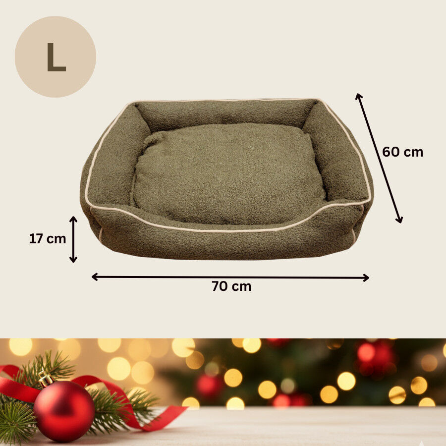 Wonder Christmas Cama Navide&ntilde;a Marr&oacute;n para perros, , large Imagen numero 4