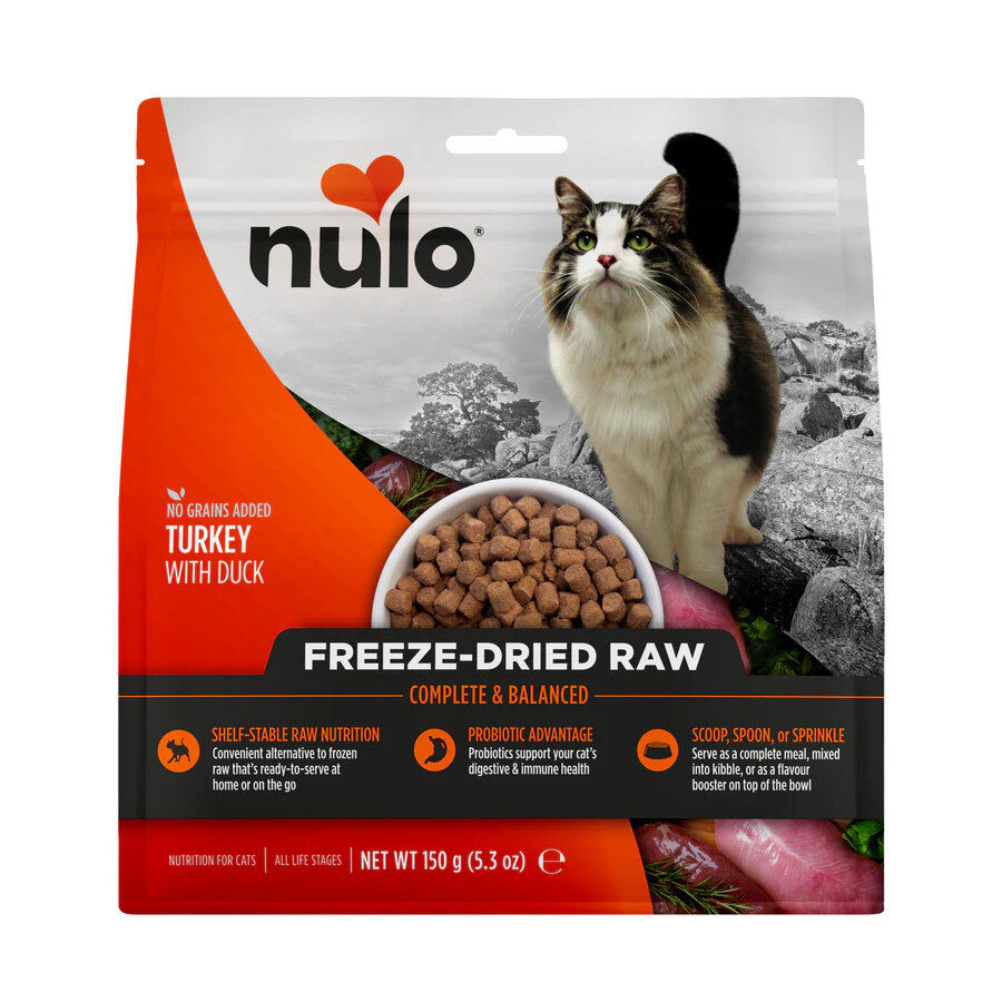 150 g Nulo Freeze Dried Raw Pienso Pavo y Pato para gatos, , large Imagen numero 1