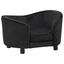 Vidaxl sofá felpa negro para perros, , large indicador imagen numero 2