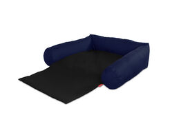 Gauty Cama Tela Impermeable azul y negro para Perros y Gatos