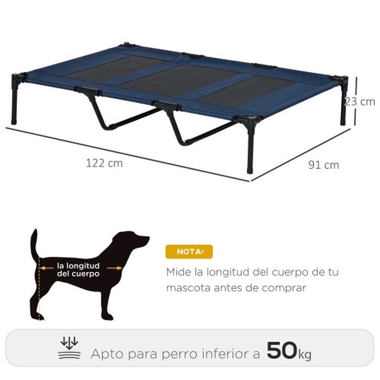 PawHut cama elevada transpirable para perros, , large image number null