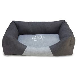 Arquivet cama cuadrada para perros color Negra y Gris