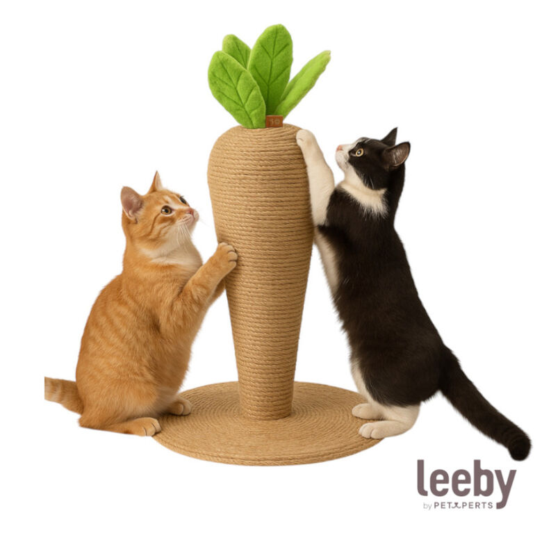 Leeby Carlos zanahoria rascador de yute para gatos thumbnail