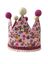 Gorro de cumplea&ntilde;os forma de corona - - Hecha a mano - Estampado de Perro Salchicha Feliz - Rosa, , large indicador imagen numero 1