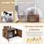 COSTWAY Casa de Madera para Gatos con Torre Rascadora y Caja de Arena, Todo en 1, con Escondite y División, Mueble para Gatos en Interiores, , large indicador imagen numero 2