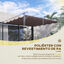 Outsunny Techo de Pérgola 2,5x2,55 m Techo de Repuesto Retráctil para Sombrilla Toldo de Tela para Cenador Jardín con 10 Orificios de Drenaje Café, , large indicador imagen numero 4