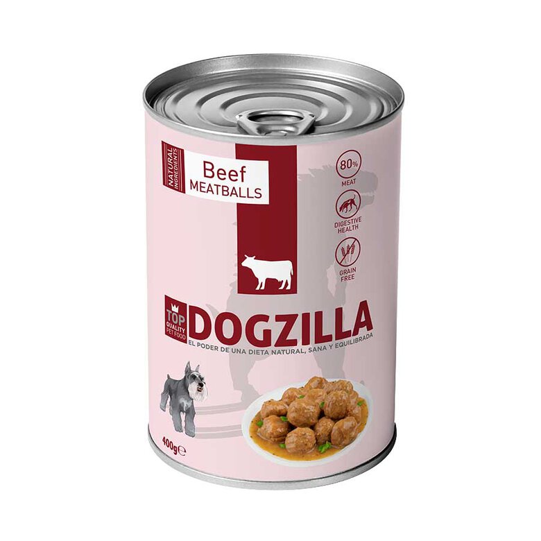 Dogzilla Albóndigas de ternera lata para perros, , large image number null