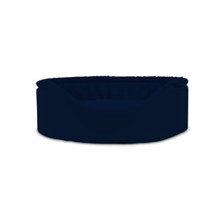 Gauty Cama Redonda Tela Impermeable azul para Perros y Gatos 