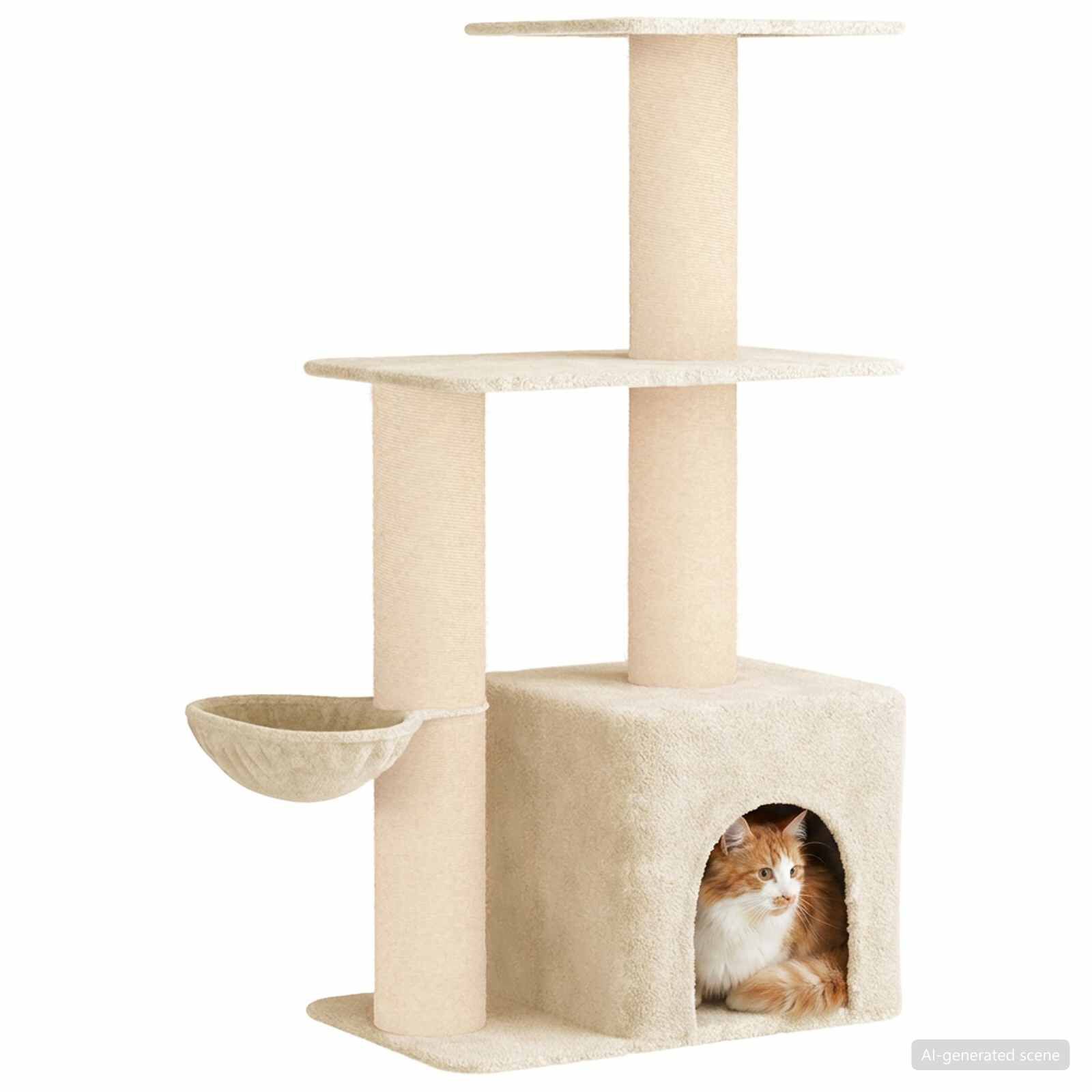 vidaXL &Aacute;rbol para gatos con postes de sisal &Aacute;rbol rascador Torre Gatos Juego, , large Imagen numero 3