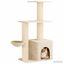 vidaXL &Aacute;rbol para gatos con postes de sisal &Aacute;rbol rascador Torre Gatos Juego, , large indicador imagen numero 3