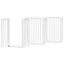 vidaXL Puerta para perros plegable 3 paneles madera álamo blanca 300cm, , large indicador imagen numero 9