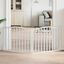 vidaXL Puerta para perros plegable 2 paneles madera álamo blanca 160cm, , large indicador imagen numero 7