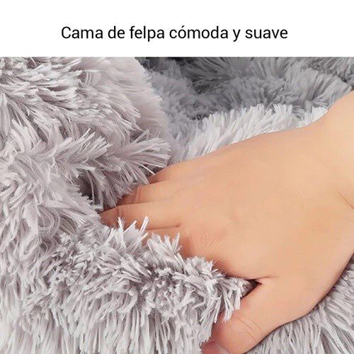 Mypetcare Cama de felpa gris para mascotas, , large Imagen numero 5