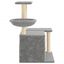 vidaXL Rascador para gatos con postes de sisal gris claro 83 cm, , large indicador imagen numero 4