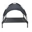 vidaXL Cama para Perros con Dosel Sofá Silla Tela Oxford y Acero Negro, , large indicador imagen numero 14